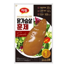 하림 닭가슴살 훈제, 1개, 100g