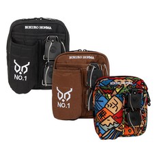 부쿠로혼마 서포트 24 파크골프 파우치 B4FUPU11, 브라운, 1개