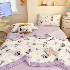 어린이 여름 이불 귀여운 캐릭터 시원한 아동 침대이불 가볍고 편안한 침구, 레인보우 미니