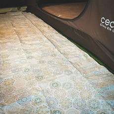 CEC 帳篷前庭地墊 300x72cm 防水地墊, 1個, 六角花磚地墊(粉色)