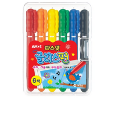 아모스 파스넷 글라스펀 펜, 6색 글라스펀펜, 4세트