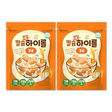아이배냇 꼬마 칼슘 한입 하이롤 과자, 50g, 2개, 감귤
