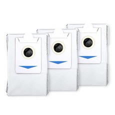 에코백 더스트백 3개 디봇 X2 OMNI / 콤보 로봇 청소기 및 걸레 화이트와 호환 가능 DS-GS, 에코백스 더스트백 3개 세트 DEEBOT X2 OMNI
