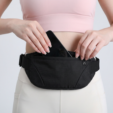 스파이더런 초경량 러닝벨트 플립벨트 러닝 힙색 운동 허리 가방, 블랙, 1개