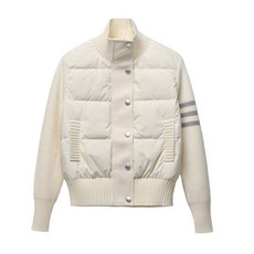 mjst 여성 골프룩 하이넥 니트 패딩 점퍼 골프웨어