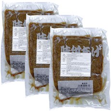 힘찬푸드 사각 조미 미니 유부 60매, 3개, 1.95kg