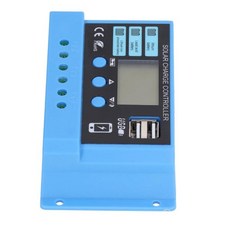 태양광 배터리 조절기 태양광 컨트롤러 다기능 조정 가능 LCD 디스플레이 태양광 USB 재생 에너지 컨트롤러20A, 20A