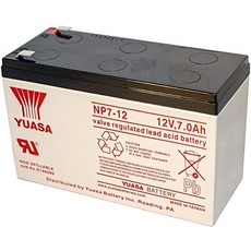 YUASA湯淺NP7-12閥調密閉式鉛酸電池 12V7Ah 可加購電池背袋, 1個, 1顆