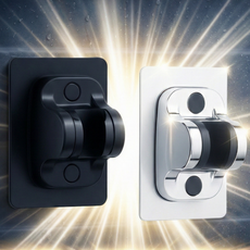 시그니처 무타공 샤워기거치대 2컬러 각도조절 손쉬운설치, 실버