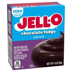 Jell-O 초콜릿 퍼지 무설탕 인스턴트 푸딩, 39g, 1개