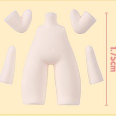 점토 몸체 몰드 수제 세라믹 플라스틱 피규어 조각 버전 모양 일체형 실리콘, 1개, 1g, 13. dundun mini
