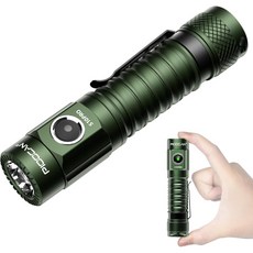 PIOOCAN S10PRO 高亮手電筒 2500流明 259米 尾部磁吸 IPX8防水, 1個, 綠色, 綠色