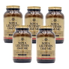 솔가 소야 레시틴 1360mg 100소프트젤 X 5통 대두 레시틴, 100정