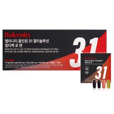 밸러니티 남성용 올인원 31성분 멀티팩 종합비타민 117g, 30회분, 1개