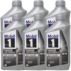 Mobil1 모빌원 실버 0W-40 엔진오일, 6개