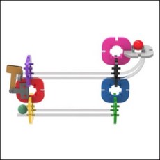 골드버그 마블런 창작용 블록 구슬굴리기 트랙 레일 슬라이드 025F8H0 (25pcs)
