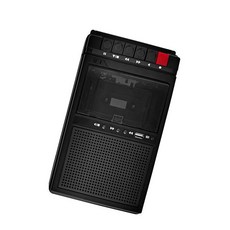 가벼운 휴대용 카세트 플레이어 USB 플래시 드라이브 내장 카세트 플레이어, 1개, 검은, 흑색의, 4NB1302230_ZR