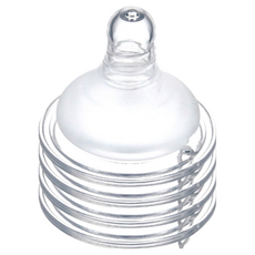 母乳記憶超柔防脹氣寬口奶嘴4入-SS/S/M/L/XL (圓孔/十字) 寶寶奶嘴, M, 1個