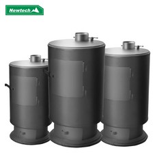 뉴테크 원형화목난로 사각화목난로 연탄난로 갈탄, 원형화목난로15평