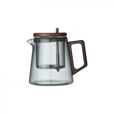 OULOVECO 0.65L 찻주전자 주전자 홍차 주전자 두꺼운 유리 직화 대응 내열 유리