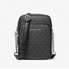 Michael Kors Jet Set Travel Medium North South Chain Crossbody Black 35F1STVC2B 729653