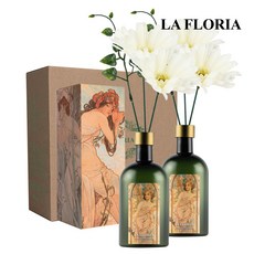 라플로리아 꽃 디퓨저, 2개, 500ml, S4.신혼부부꽃향/B8.거베라-L12/화이트