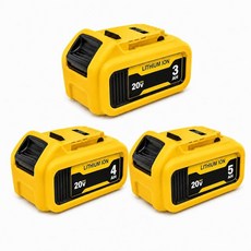 Oxlfoas 3PCS Silicone Protective Cover Case Fit for DeWalt 20V 3.0Ah 4.0Ah 5.0Ah Battery (Battery, Oxlfoas 3PCS Silicone Protecti