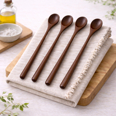 코시나보니따 고급 옻칠 감성 롱 티스푼, 4개