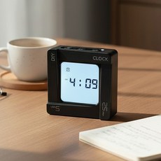 에뜰 무소음 뽀모도로 타이머 공부 학습용, 1개, 블랙 시리즈