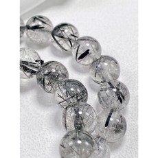 【然杉珠寶】黑髮 水晶 手鍊 手串 黑色水晶 白色水晶 強化踏實能量 穩定 海底輪『MP004』, 1個