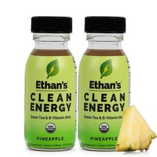 Ethan's 유기농 파인애플 알로에 에너지 샷 듀오 2 FZ 173781, 2 Fl Oz (Pack of 2), 2개