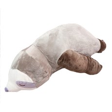 可愛樹懶趴睡玩偶靠枕 毛絨抱枕娃娃 觸感極軟生日禮物聖誕節, 灰色