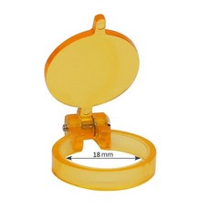 LED 치과 헤드라이트 헤드 램프용 옐로우 필터 치과 루페 조명 액세서리 부품 내경 12mm 16mm 18mm 20mm, [03] 18mm Inner Diameter