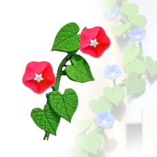 루베이 덩굴 냉장고 자석 인테리어 마그네틱 DIY 조합 꽃잎 줄기 현관문/사무실/주방/락커, A, 붉은색
