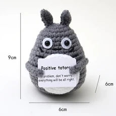 긍정 에너지 감자 포켓 허그 핸드메이드 동물 코바늘 미니 인형 재미있는 울 선물 친구나 연인을 위한 정서, 01 빠른  Mainland, 49 Totoro
