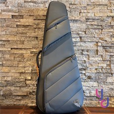 Jinchuan 金川 B-2121 電 民謠 吉他 袋 牛津布 防水 防潑水 gig bag 黑 灰 藍 琴袋 雙肩背, 灰色電吉他, 1個