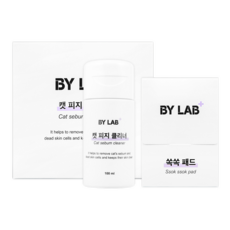 바이랩 캣피지클리너 고양이 턱드름 제거 블랙헤드 관리 티슈, 100ml, 1세트