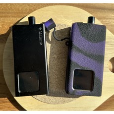 레더크레프트 말론 MALONE 전자담배 호환용 실리콘케이스 위생캡덮개 포함, 1개, 블랙퍼플