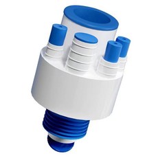 集成排水器 廚房下水接頭 防蟲防臭, 藍色地漏五通下水防臭一個裝