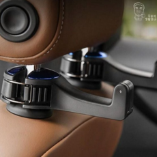 자동차 의자 걸이 접이식 헤드레스트 옷걸이 차량용 의자 걸이 다용도 소품 핸드폰 받침 정리 거치