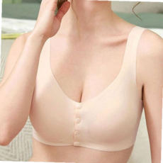 똑딱이수유브라 임산부 무봉제 노와이어 햄라인 브라 앞트임 수유브라