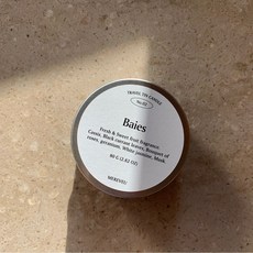 Mereveu 소이캔들 캠핑 여행 트래블 틴 캔들 80ml, 라임바질&만다린