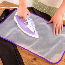 다림질 보호커버 내열 투명패드 옷감보호 세탁가능, 1개, 테두리 색상 랜덤(스몰 UK00089)