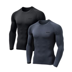 TESLA [2PAC 2PAC 투팍K 팩] 기모 베이스레이어 라운드 긴팔 티셔츠