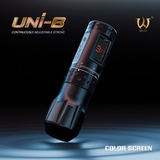 DKLAB可調軸距無線紋身筆 - 雙電池全配版 可變有線供電, 1個, UNI-B全黑版