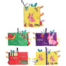 Kidsbooks 寶寶觸覺認知布書 動物布書 立體布書, 花園尾巴kidsbooks