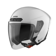 UNDERBAR 언더바 헬멧 U-03 오토바이 오픈페이스 바이크 모터사이클, 화이트블랙