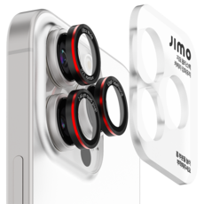 지모 아이폰 옵티스펙 메탈 카메라 강화유리 보호 필름, 1개