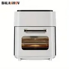 15L 대형 전기 기름이 요리 6가지 프라이어 에어 없는 대류 다기능 오븐 가정용 모드 스마트, White, 옵션 1, 1개