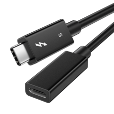 SKY 썬더볼트 5 연장 케이블 / 80Gb / 240W, 1개, 블랙, 0.8m 1개, 블랙, 0.8m